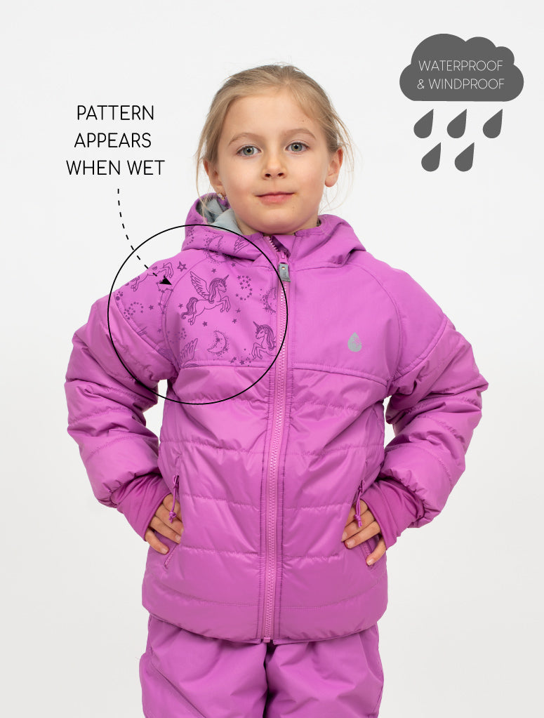 Hydracloud Puffer Jacket - Berry | Waterproof Windproof Eco