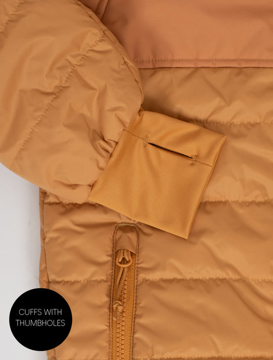 Hydracloud Puffer Jacket - Clay | Waterproof Windproof Eco