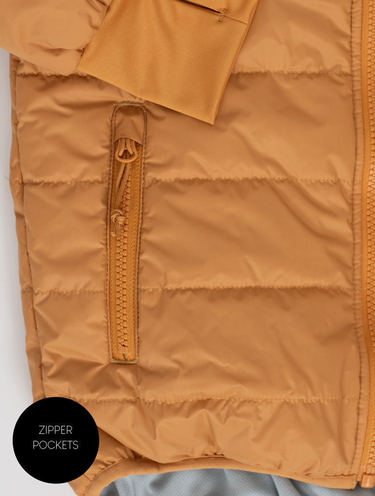 Hydracloud Puffer Jacket - Clay | Waterproof Windproof Eco