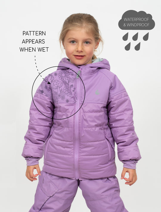 Hydracloud Puffer Jacket - Dusty Lavender | Waterproof Windproof Eco