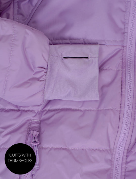 Hydracloud Puffer Jacket - Dusty Lavender | Waterproof Windproof Eco