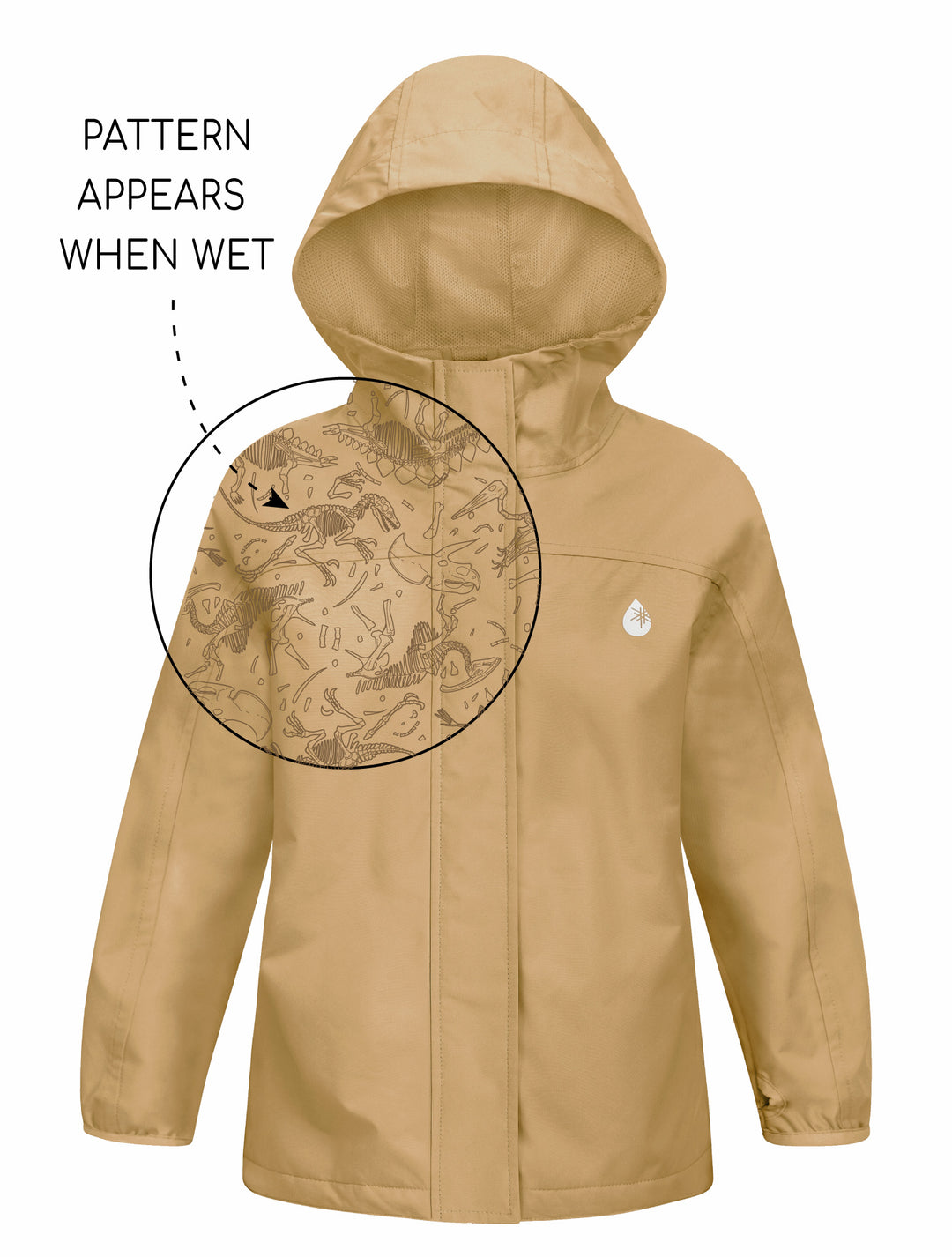 SplashMagic Rainshell - Sand | Dino Bones