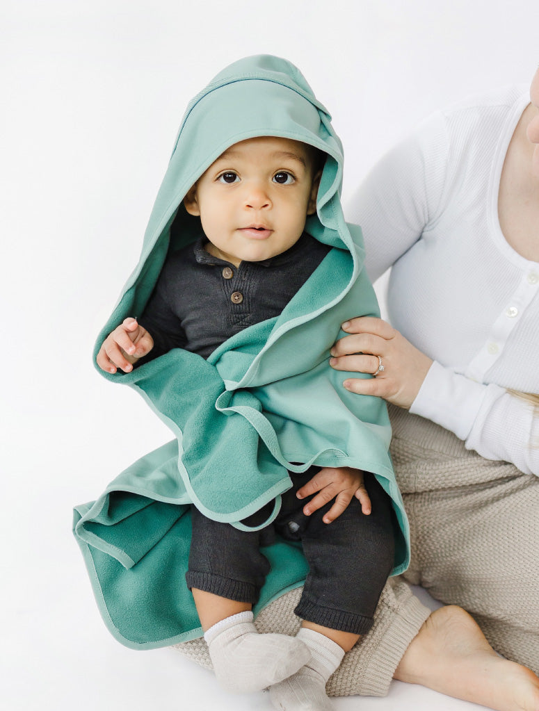 All-Weather Fleece Onesie Seafoam