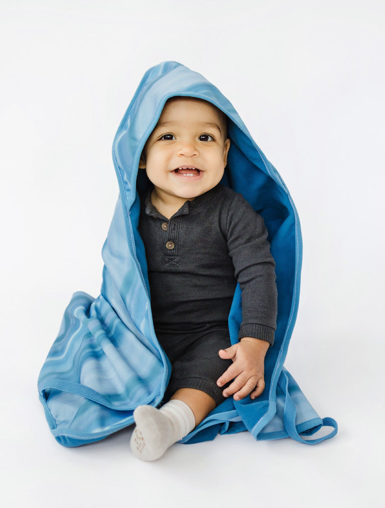 All-Weather Fleece Blanket Surf Horizon – Therm