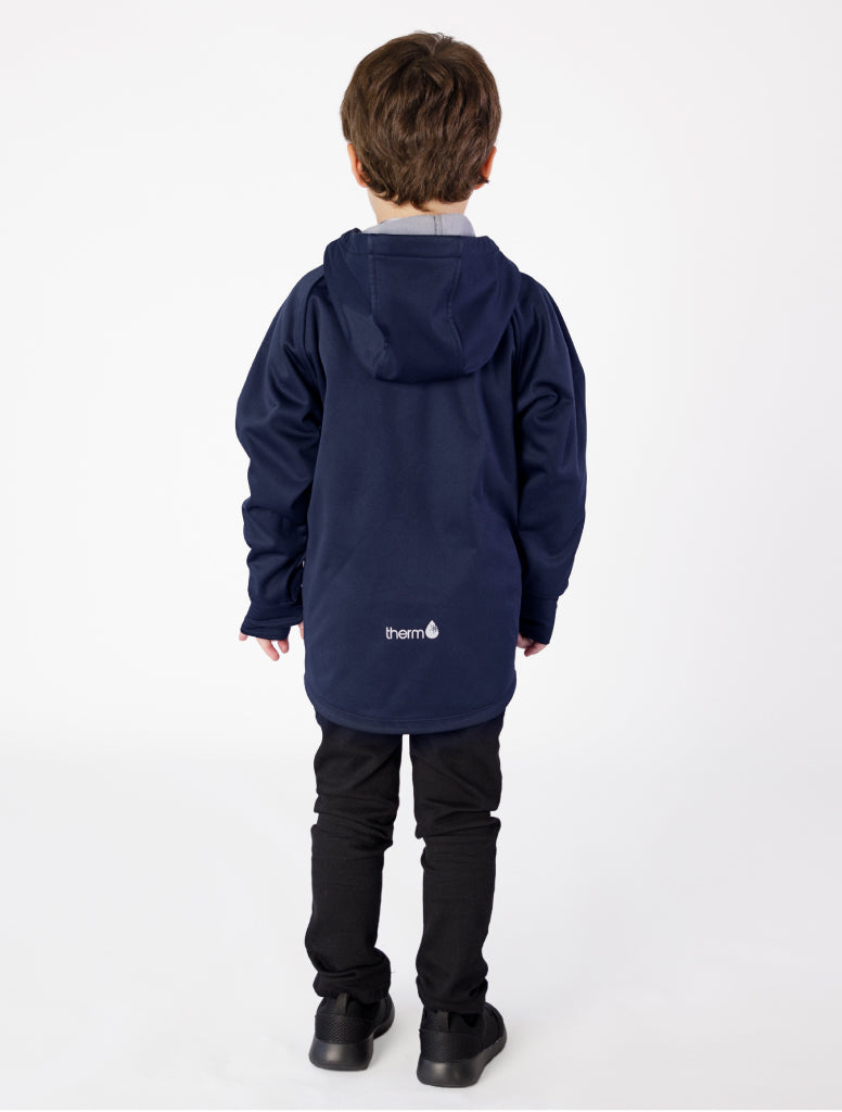 All-Weather Hoodie - Navy | Waterproof Windproof Eco