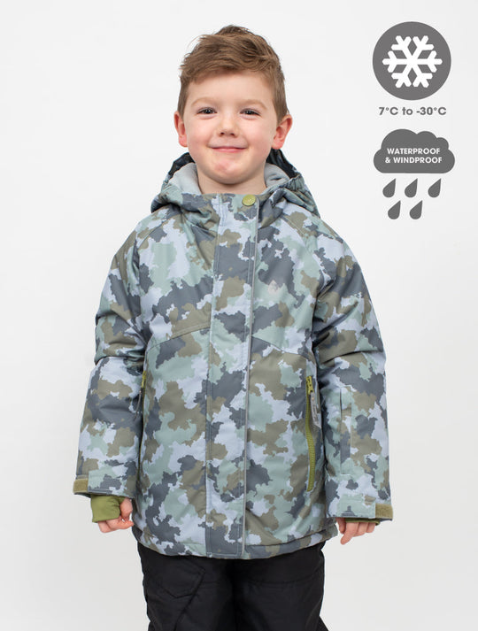 Snowrider Ski Jacket - Camo | Waterproof Windproof Eco