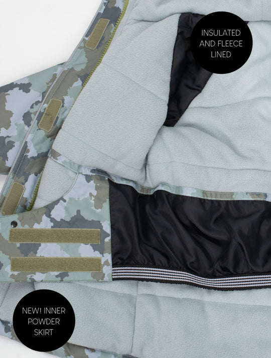 Snowrider Ski Jacket - Camo | Waterproof Windproof Eco