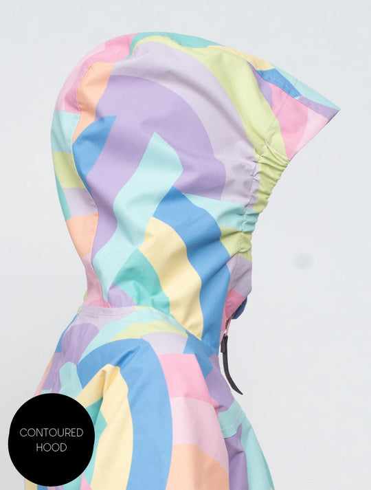 Snowrider Ski Jacket - Rainbow Stripe | Waterproof Windproof Eco