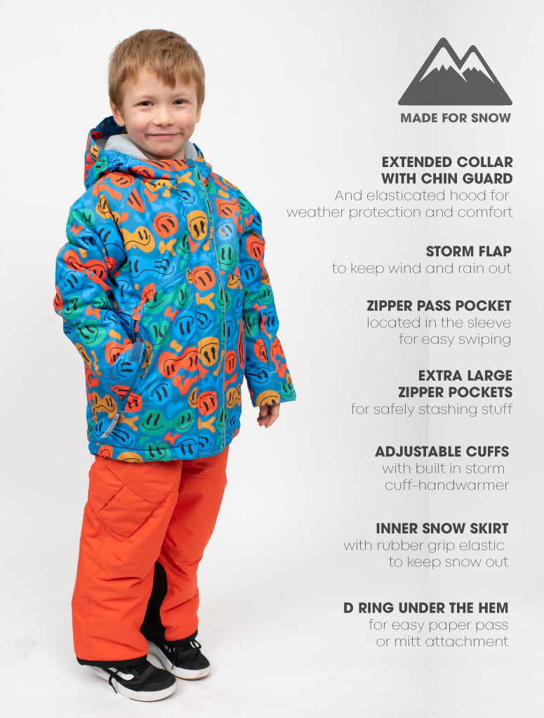 Snowrider Ski Jacket - Smiley | Waterproof Windproof Eco