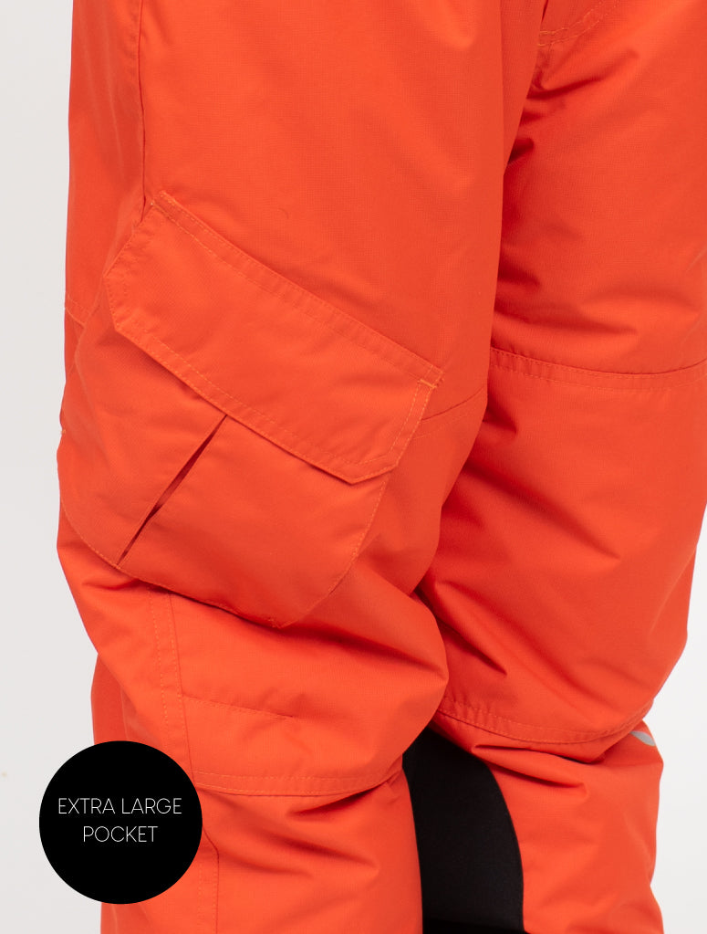 Snowrider Convertible Ski Overalls - Flame