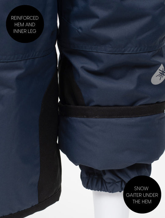 Snowrider Convertible Ski Overalls - Navy | Waterproof Windproof Eco