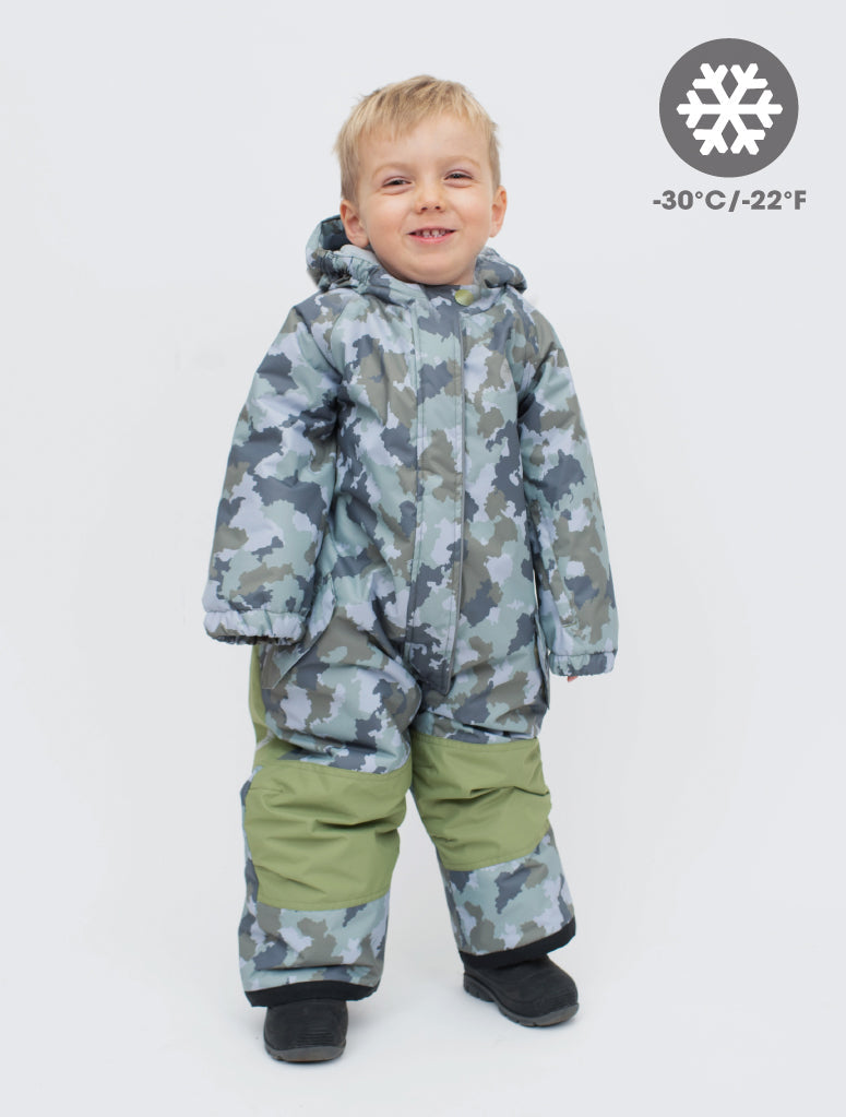 Snowrider One Piece Snowsuit - Camo | Waterproof Windproof Eco