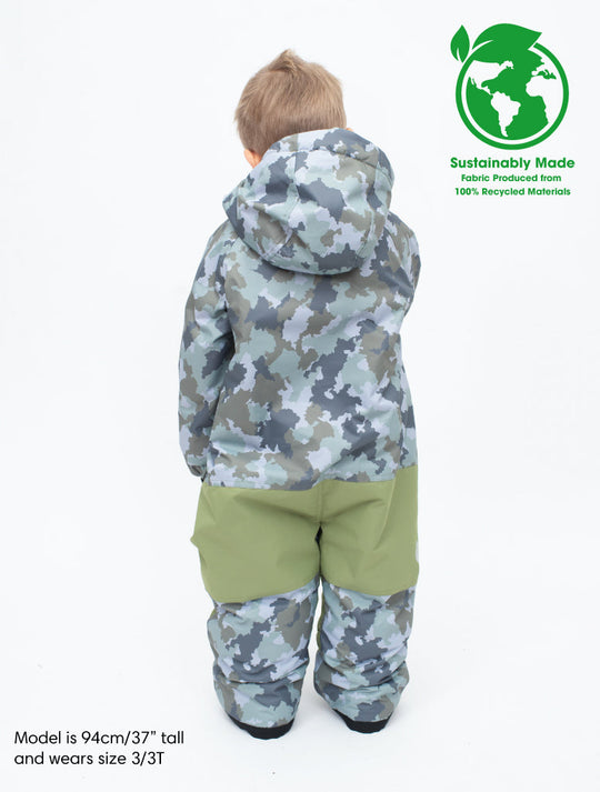 Snowrider One Piece Snowsuit - Camo | Waterproof Windproof Eco