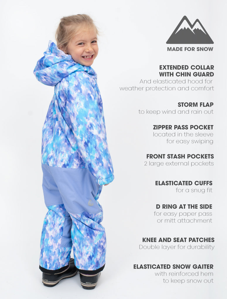 Snowrider One Piece Snowsuit - Mermaid | Waterproof Windproof Eco