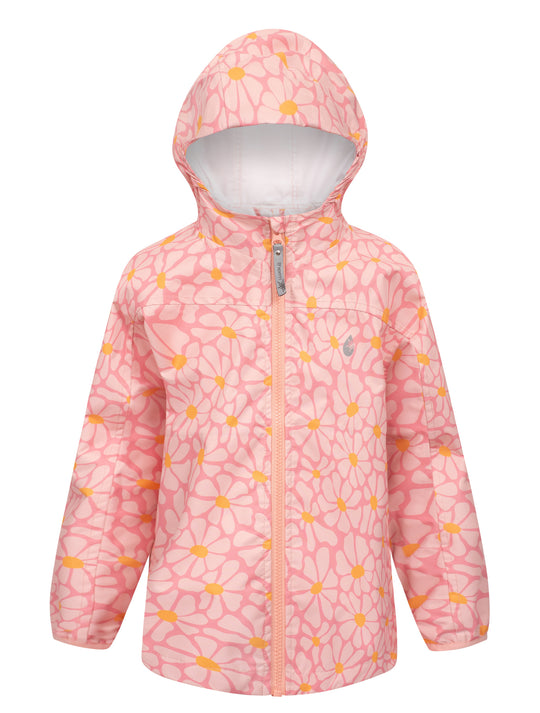 kids waterproof rainshell pink