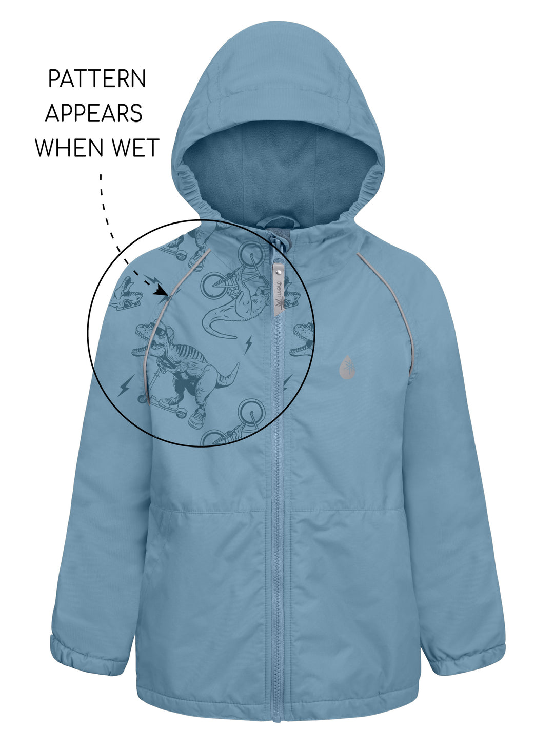 kids waterproof storm jacket blue