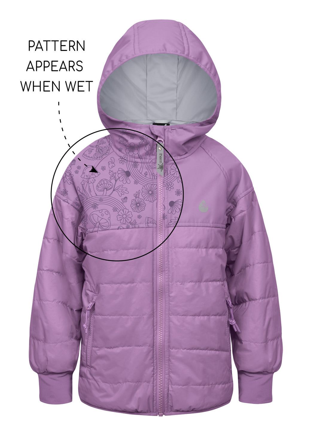 Hydracloud Puffer Jacket - Dusty Lavender | Waterproof Windproof Eco