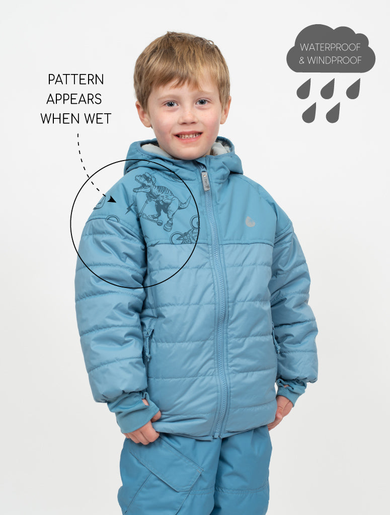 Hydracloud Puffer Jacket - Stone Blue | Waterproof Windproof Eco