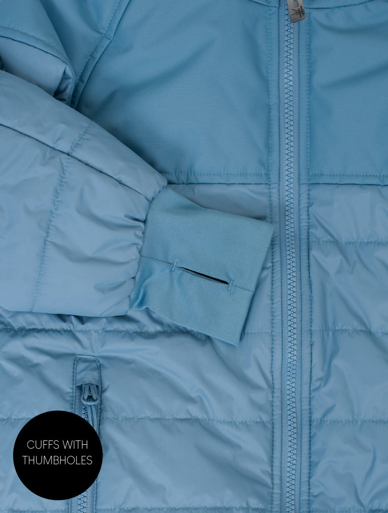 Hydracloud Puffer Jacket - Stone Blue | Waterproof Windproof Eco