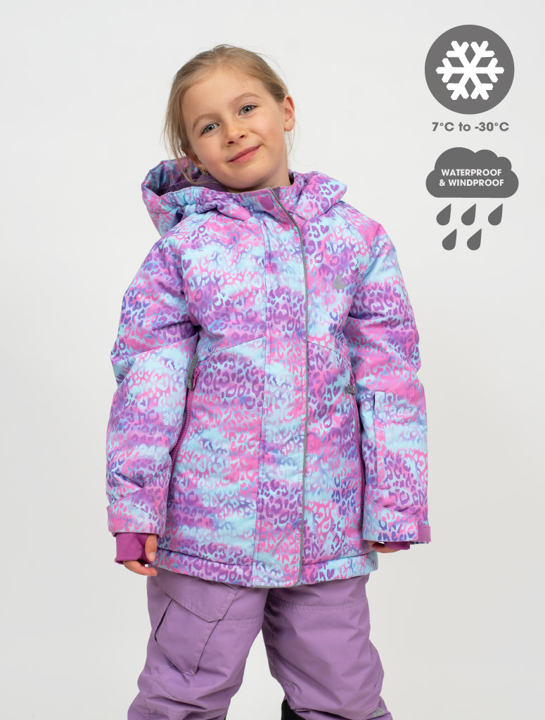 Snowrider Ski Jacket - Rainbow Leopard | Waterproof Windproof Eco