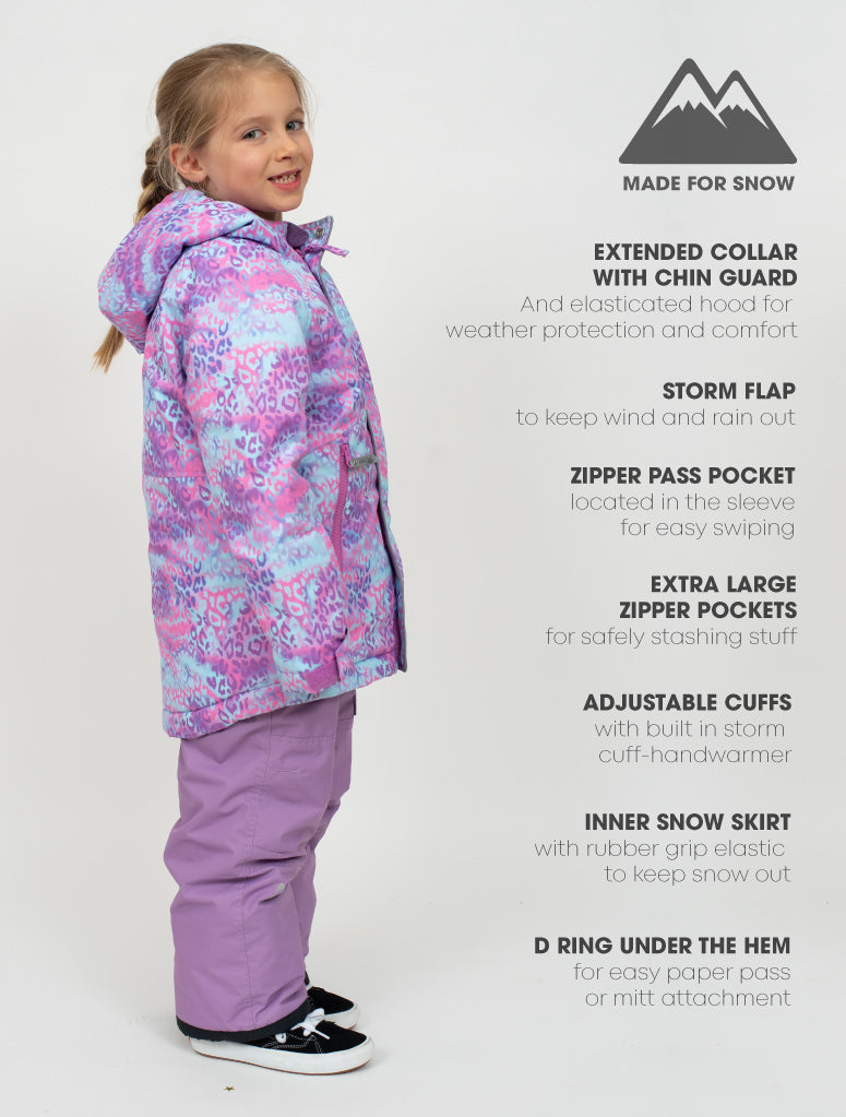 Snowrider Ski Jacket - Rainbow Leopard | Waterproof Windproof Eco