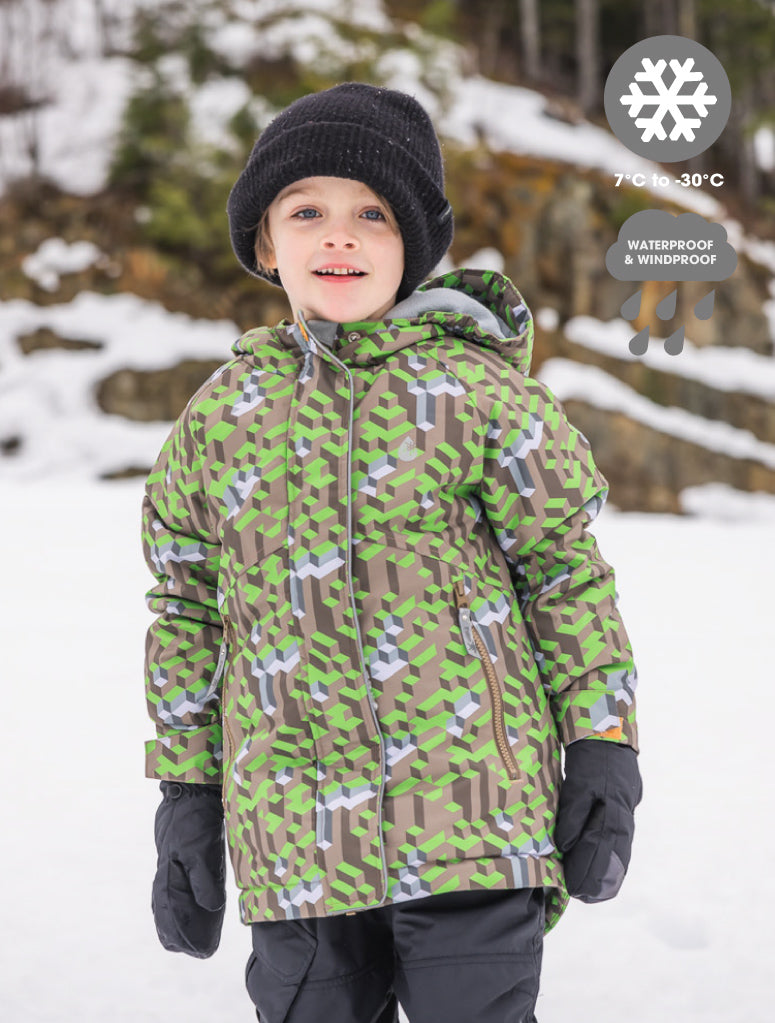 Snowrider Ski Jacket - Tech Block | Waterproof Windproof Eco