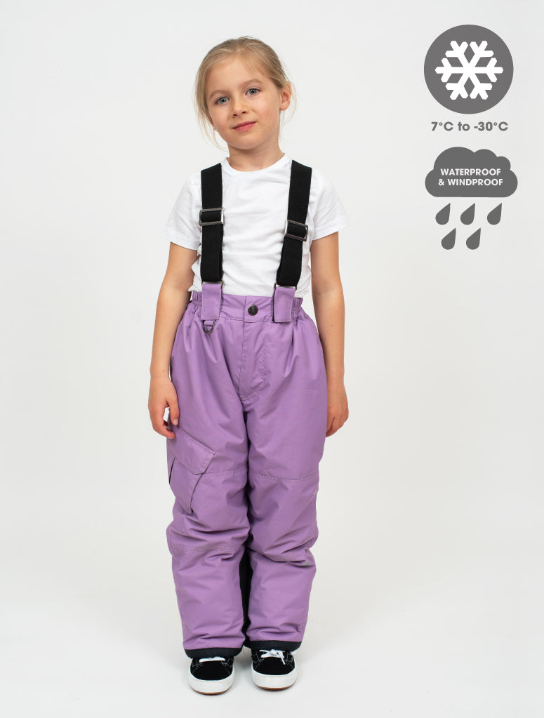 Snowrider Convertible Ski Overalls - Dusty Lavender | Waterproof Windproof Eco