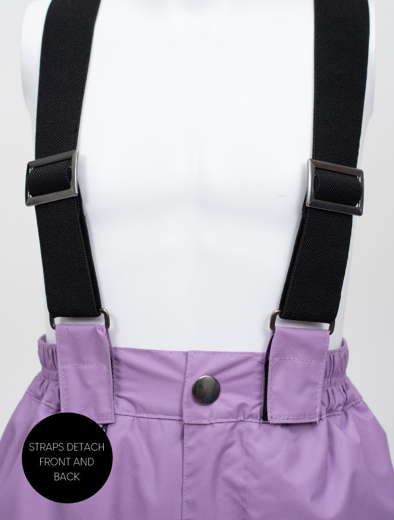 Snowrider Convertible Ski Overalls - Dusty Lavender | Waterproof Windproof Eco