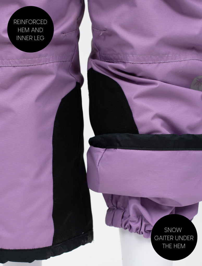 Snowrider Convertible Ski Overalls - Dusty Lavender | Waterproof Windproof Eco