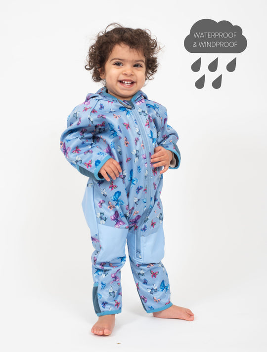 All-Weather Fleece Onesie - Butterfly Sky | Waterproof Windproof Eco