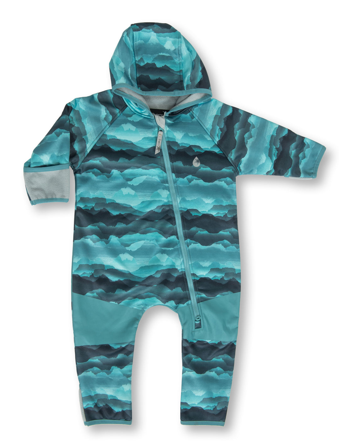 All-Weather Fleece Onesie - Mountain Mist | Waterproof Windproof Eco