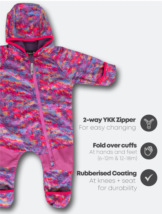 All-Weather Fleece Onesie - Paint Party | Waterproof Windproof Eco