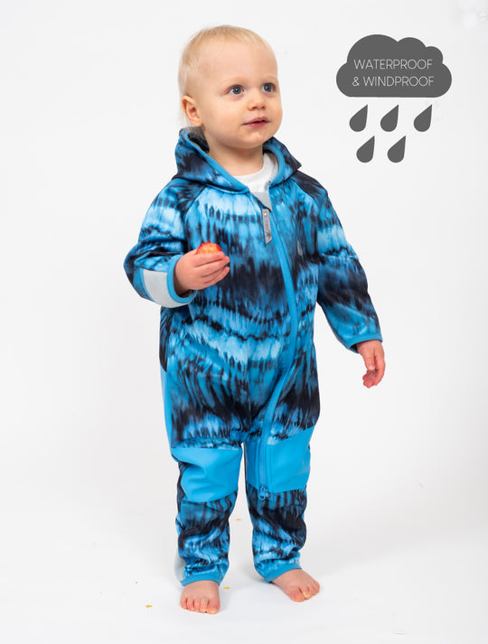 All-Weather Fleece Onesie - Stone Tie Dye | Waterproof Windproof Eco