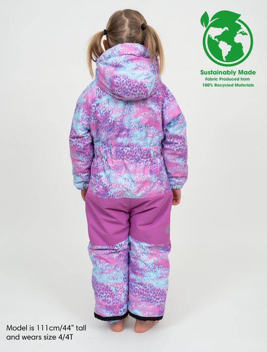 Snowrider One Piece Snowsuit - Rainbow Leopard | Waterproof Windproof Eco