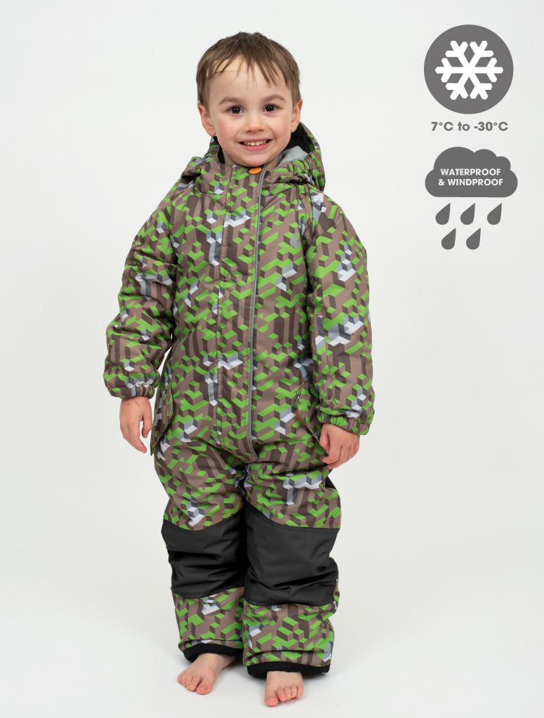 Snowrider One Piece Snowsuit - Tech Block | Waterproof Windproof Eco