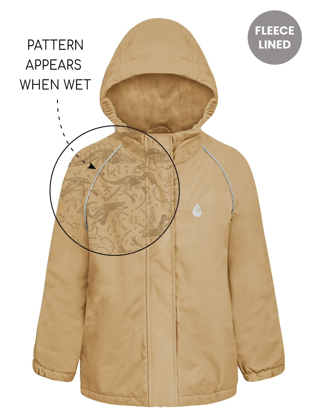 SplashMagic Storm Jacket - Sand | Dino Bones SplashMagic Storm Jacket - Sand | Dino Bones