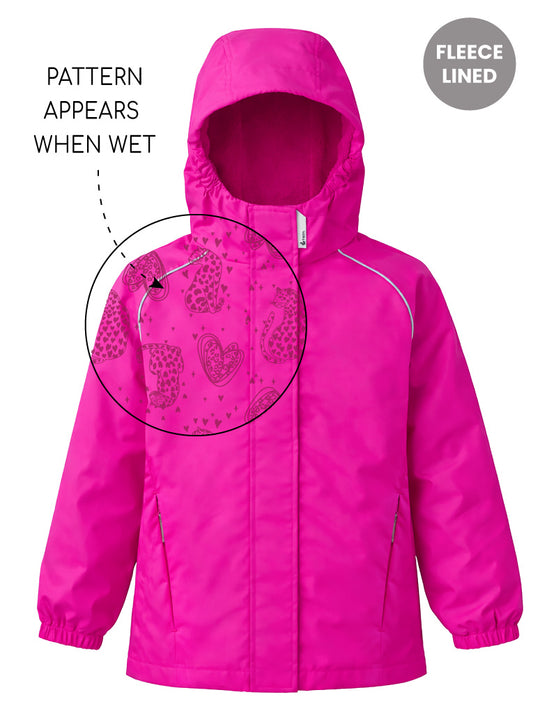 SplashMagic Storm Jacket - Neon Pink | Leopard Love