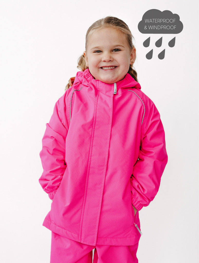 SplashMagic Storm Jacket - Neon Pink | Leopard Love