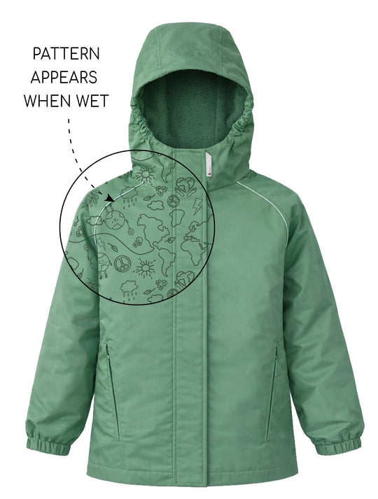 SplashMagic Storm Jacket - Forest Moss | Happy Earth