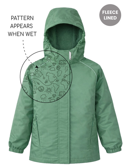 SplashMagic Storm Jacket - Forest Moss | Happy Earth