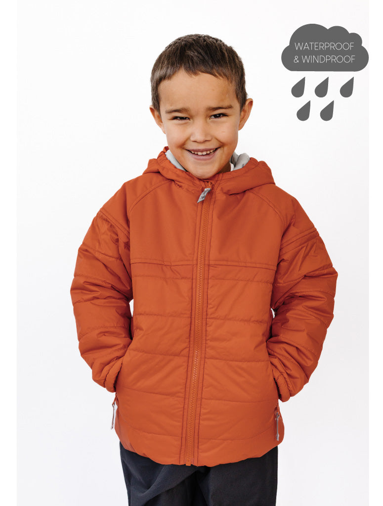 Hydracloud Puffer Jacket - Burnt Orange | Space Pals