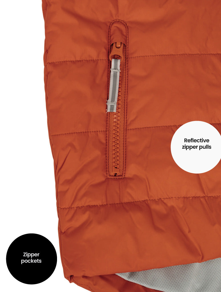 Hydracloud Puffer Jacket - Burnt Orange | Space Pals