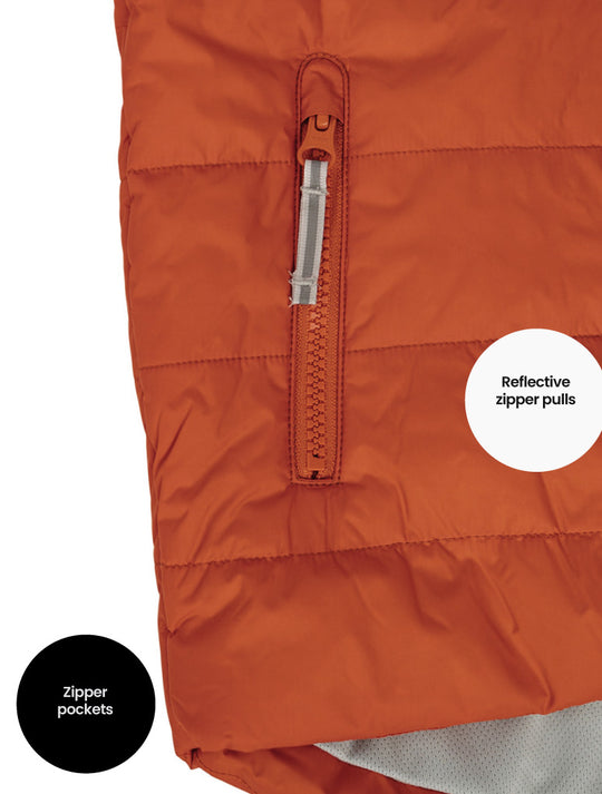 Hydracloud Puffer Jacket - Burnt Orange | Space Pals