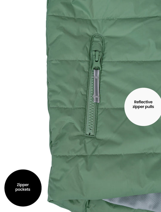 Hydracloud Puffer Jacket - Forest Moss | Happy Earth
