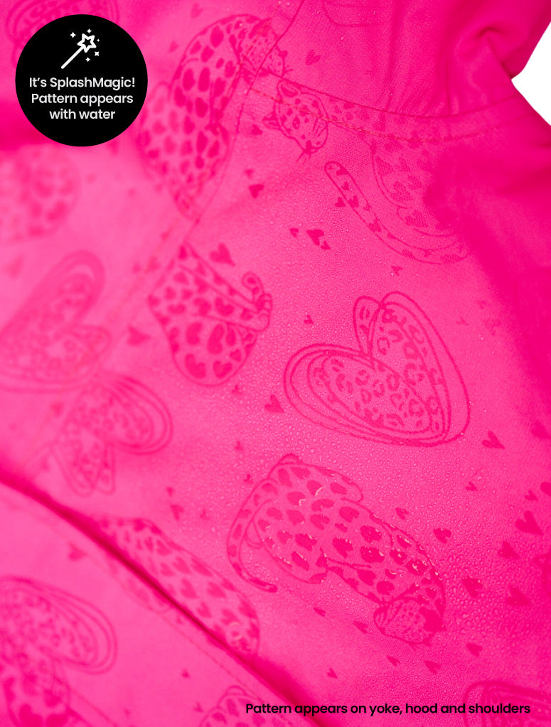 Hydracloud Puffer Jacket - Neon Pink | Leopard Love