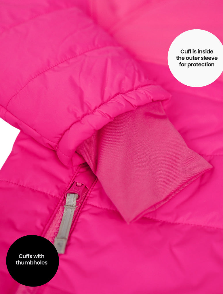 Hydracloud Puffer Jacket - Neon Pink | Leopard Love
