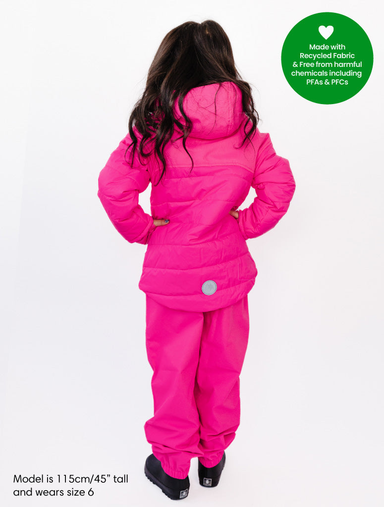 Hydracloud Puffer Jacket - Neon Pink | Leopard Love