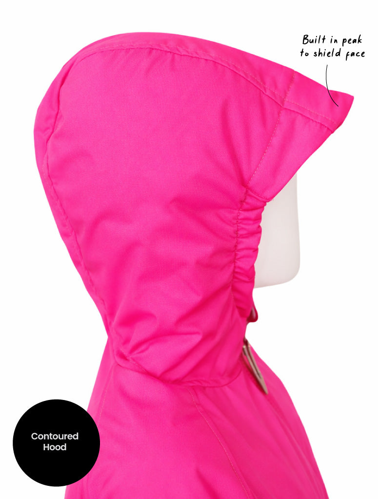 Hydracloud Puffer Jacket - Neon Pink | Leopard Love