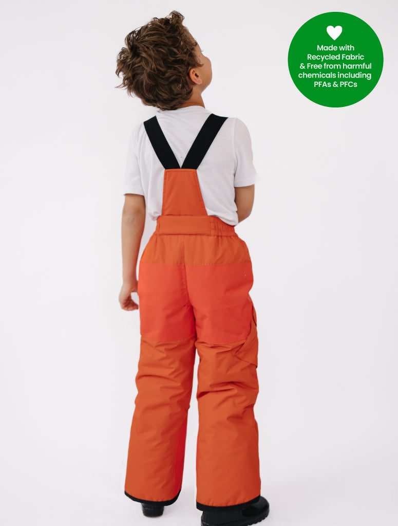 Snowrider Convertible Ski Overalls - Burnt Orange
