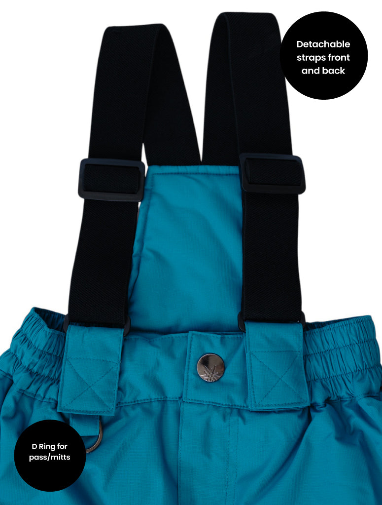 Snowrider Convertible Ski Overalls - Deep Teal